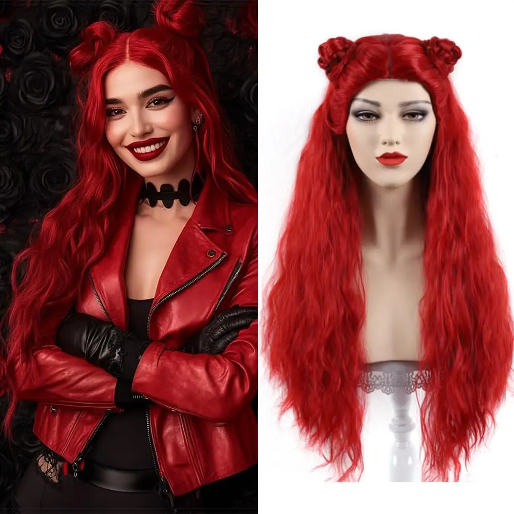 Descendants Long Curly Red Wigs for Women Halloween Cosplay Costume Party Anime Cartoon Red Hair Wig
Descendants Long Curly Red Wigs for Women Halloween Cosplay Costume Party Anime Cartoon Red Hair Wig