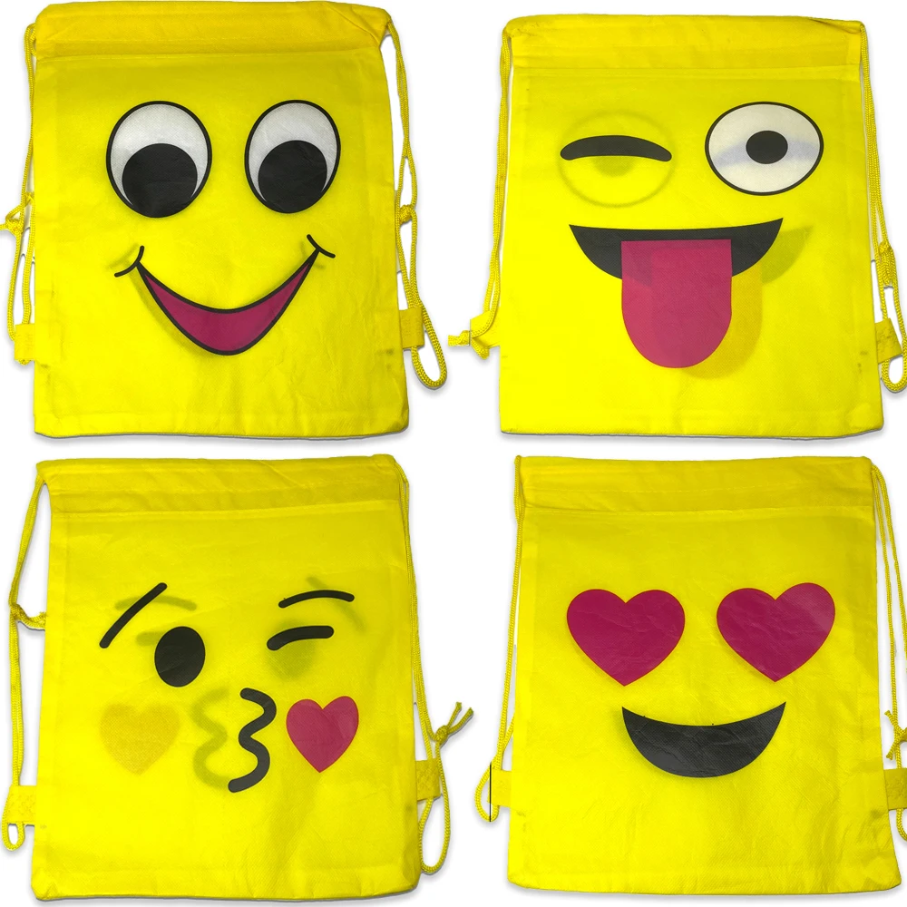 3/6/12pcs/lot Cute expression Non-woven Fabrics Mochila Birthday Events Party Baby Shower Decorations Drawstring Gifts Bags
3/6/12pcs/lot Cute expression Non-woven Fabrics Mochila Birthday Events Party Baby Shower Decorations Drawstring Gifts Bags