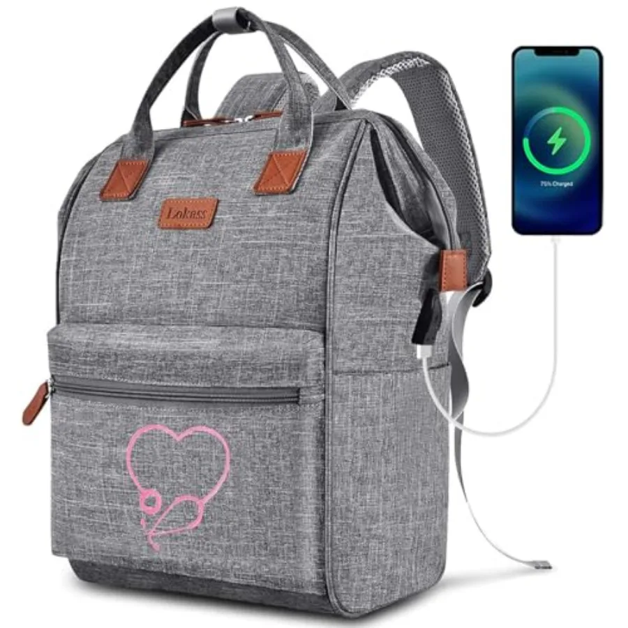Nurse Backpack/ Bag for Women - 15.6 Inch Waterproof Laptop Travel Backpack with USB Charging Port Large Wide-open Nursing Bags
Nurse Backpack/ Bag for Women - 15.6 Inch Waterproof Laptop Travel Backpack with USB Charging Port Large Wide-open Nursing Bags