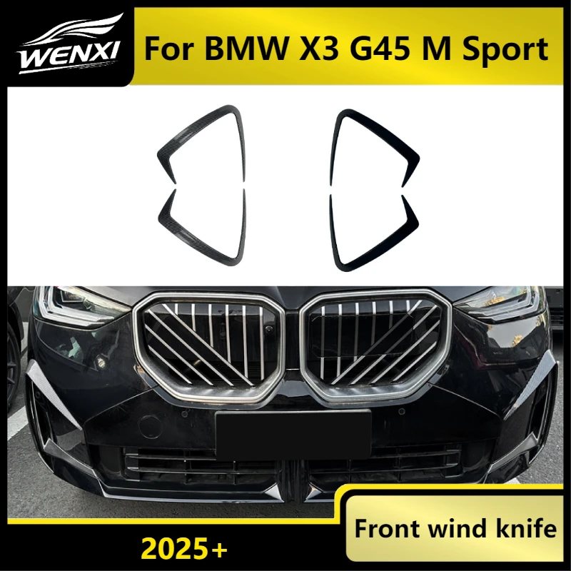 New Car Front Bumper Spoiler Splitter For BMW X3 G45 M Sport 2025+ Fog Light Spoiler Cover Trim Carbon Fiber
New Car Front Bumper Spoiler Splitter For BMW X3 G45 M Sport 2025+ Fog Light Spoiler Cover Trim Carbon Fiber