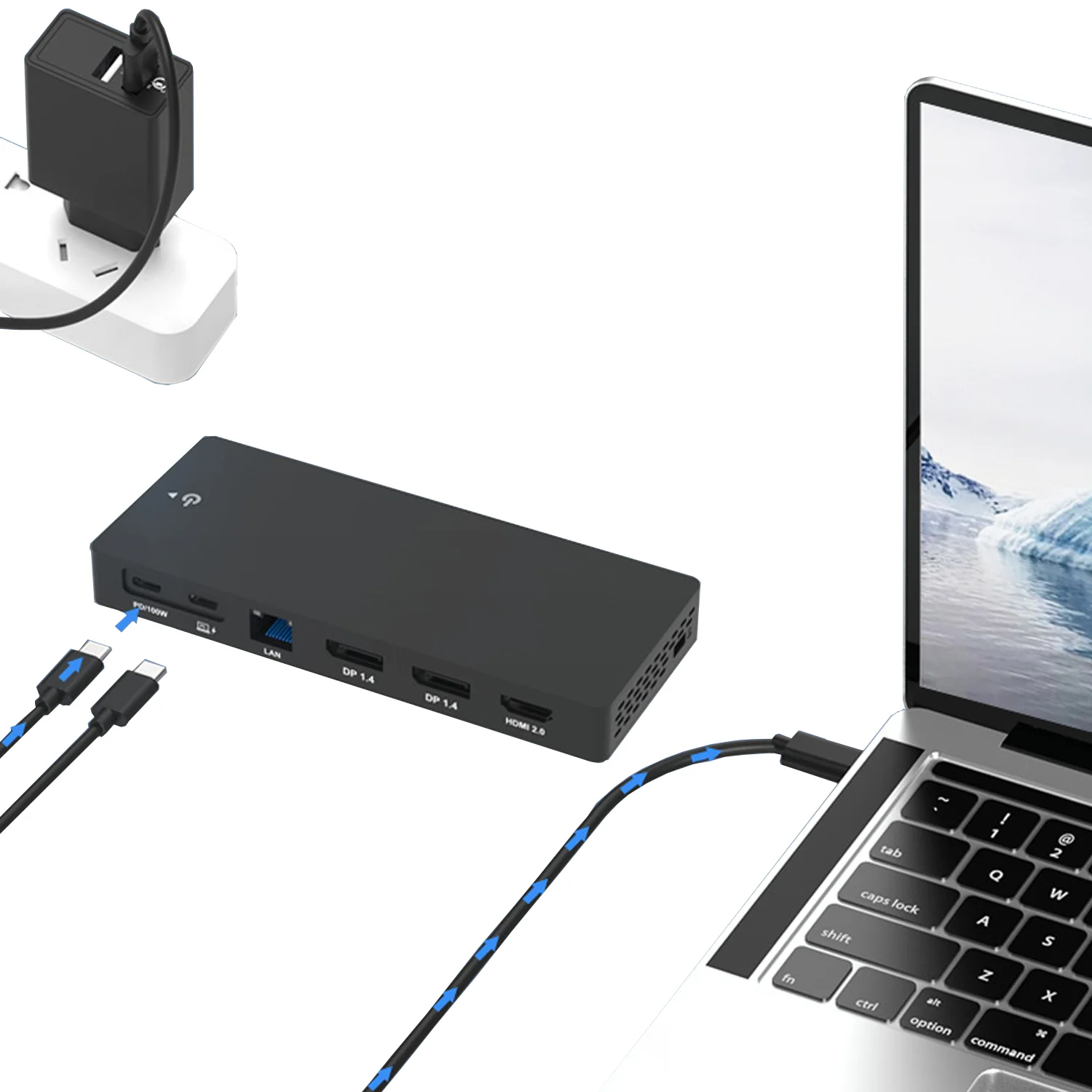 Blueendless Новый 13 в 1 USB 3.0 Hub 10 Гбит/с Алюминиевая многопортовая док-станция 4k 60 Гц 100 Вт PD для док-станции для ноутбука
Blueendless Новый 13 в 1 USB 3.0 Hub 10 Гбит/с Алюминиевая многопортовая док-станция 4k 60 Гц 100 Вт PD для док-станции для ноутбука