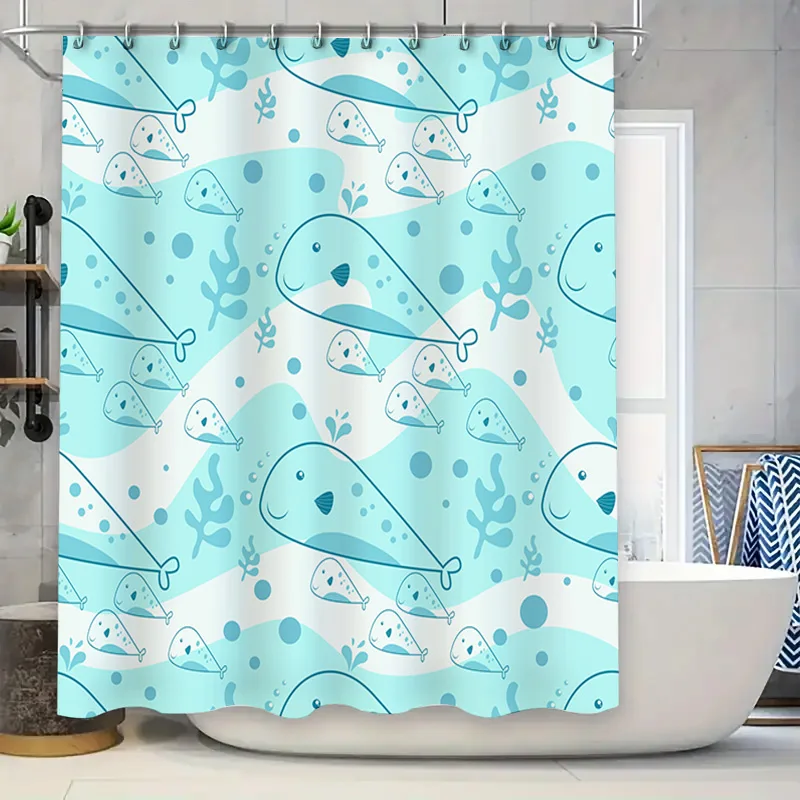Decorate Your Bathroom with this Whimsical Dolphin Pattern Shower Curtain Blue White Perfect Gift for Sea Animal Lovers!
Decorate Your Bathroom with this Whimsical Dolphin Pattern Shower Curtain Blue White Perfect Gift for Sea Animal Lovers!