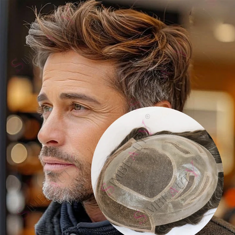 Versalite Grey Brown Black Swiss Lace Front Toupee for Men #540 #1b65 #210 European Human Hair Male Natural Hair Prosthe System
Versalite Grey Brown Black Swiss Lace Front Toupee for Men #540 #1b65 #210 European Human Hair Male Natural Hair Prosthe System