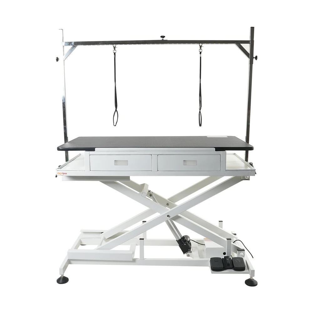 FT-818 Shernbao New Electric Lifting Pet Dog Grooming Table With 2 Drawers
FT-818 Shernbao New Electric Lifting Pet Dog Grooming Table With 2 Drawers