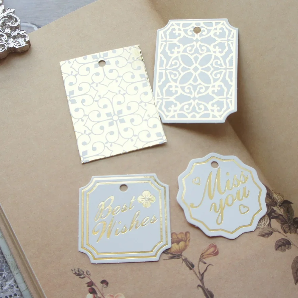 Gold White Best Wish 40pcs Elegant Flower Design Paper Labels Packaging Decoration Tags Scrapbooking DIY
Gold White Best Wish 40pcs Elegant Flower Design Paper Labels Packaging Decoration Tags Scrapbooking DIY