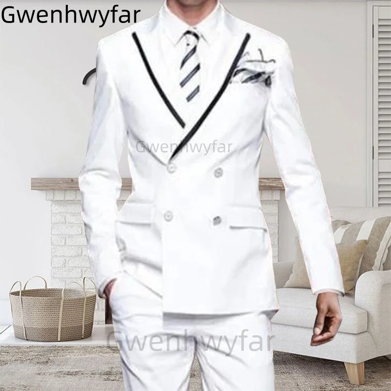 Gwenhwyfar 2026 Men's 2-Piece Suit Flat Peaked Laple Fit Formal Dress Regular Fit Prom Wedding Dress with Pants Party
Gwenhwyfar 2026 Men's 2-Piece Suit Flat Peaked Laple Fit Formal Dress Regular Fit Prom Wedding Dress with Pants Party