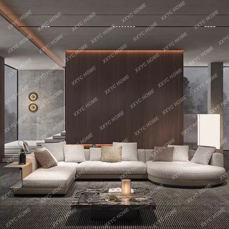 M High-end fabric sofa modern simple villa corner cotton and linen minimalist living room
M High-end fabric sofa modern simple villa corner cotton and linen minimalist living room