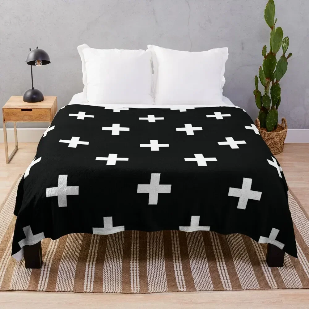 Black and White Swiss Cross Pattern Throw Blanket Ultra Soft Flannel Fleece Blanket for All Seasons
Black and White Swiss Cross Pattern Throw Blanket Ultra Soft Flannel Fleece Blanket for All Seasons