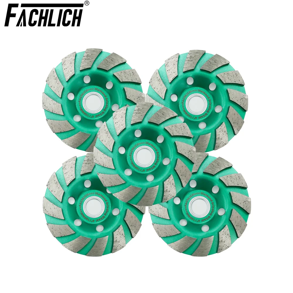 FACHLICH 5pcs Dia100mm Diamond Grinding Wheel Tile Concrete Marble Ceramic Polishing Plate Angle Grinder Cup Wheel Abrasive Tool
FACHLICH 5pcs Dia100mm Diamond Grinding Wheel Tile Concrete Marble Ceramic Polishing Plate Angle Grinder Cup Wheel Abrasive Tool