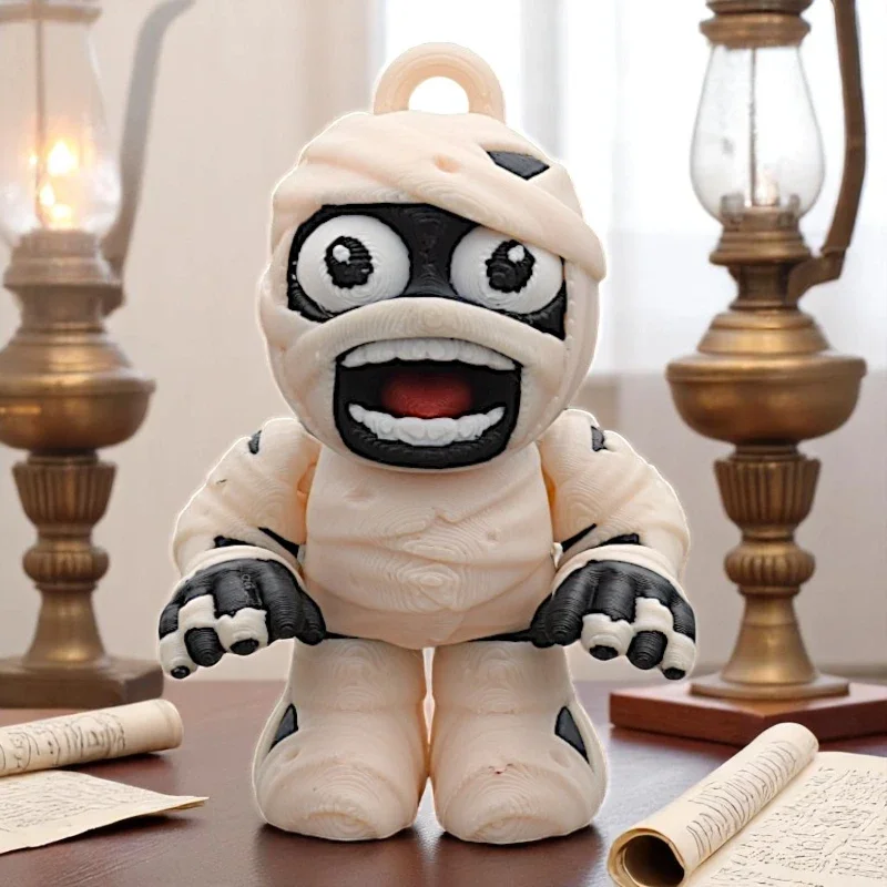 Бандажные фигурки мумии Kawaii, орнамент, подвижная модель, украшение для рабочего стола, кукла, брелки, сумка, подвеска, игрушка на Хэллоуин
Бандажные фигурки мумии Kawaii, орнамент, подвижная модель, украшение для рабочего стола, кукла, брелки, сумка, подвеска, игрушка на Хэллоуин