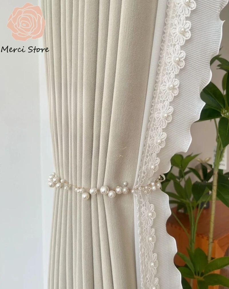 Luxury Milk Tea Cream Style French Chenille Blackout Curtains for Living Room Bedroom Full Coverage Drapes Thermal Insulated 
Luxury Milk Tea Cream Style French Chenille Blackout Curtains for Living Room Bedroom Full Coverage Drapes Thermal Insulated
