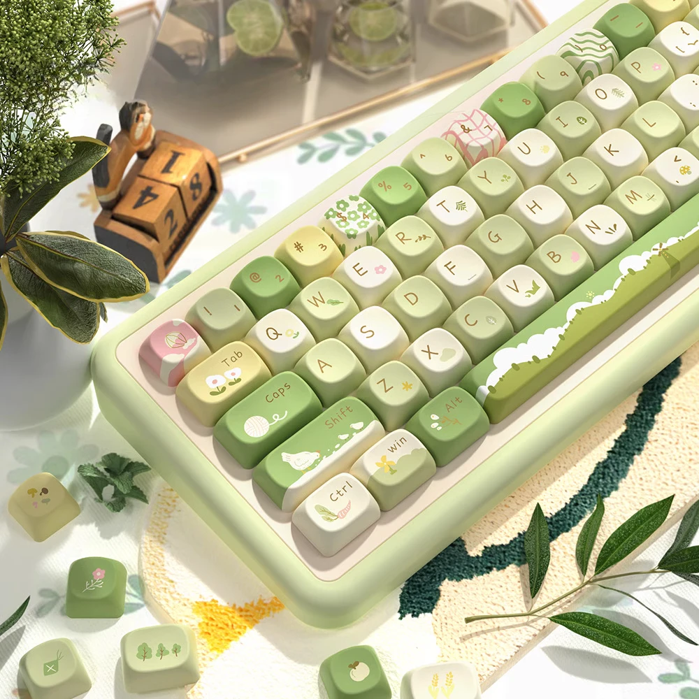 Shanjian Personality Creative Theme Keycap MCA Height PBT Cute Green Spring Mechanical Keyboard Cap Full Set
Shanjian Personality Creative Theme Keycap MCA Height PBT Cute Green Spring Mechanical Keyboard Cap Full Set