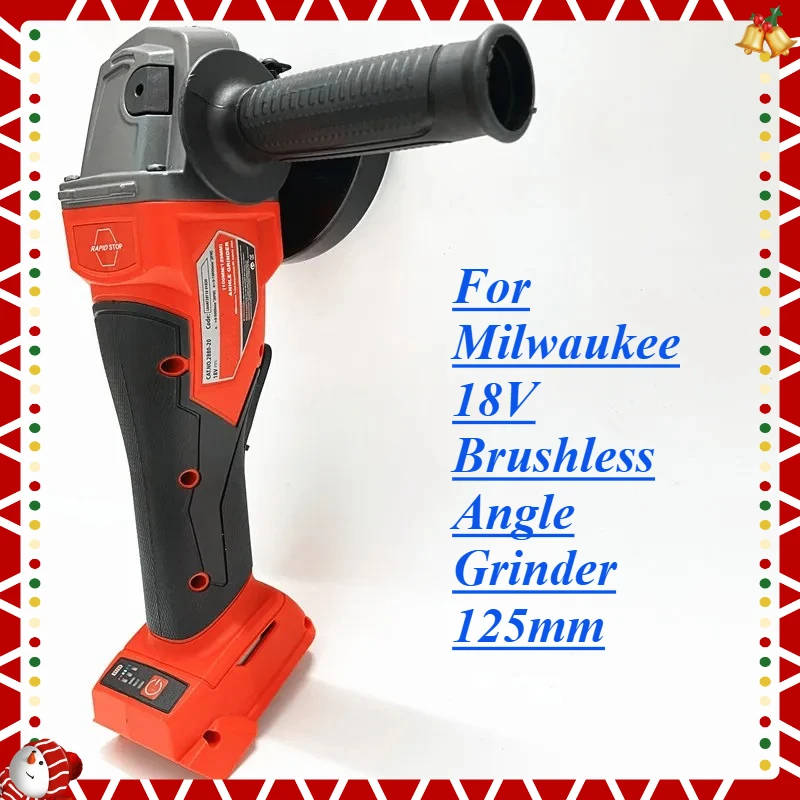 For Milwaukee 18V Brushless Angle Grinder 125mm Fit Battery Cutting Polishing Grinding Machine Variable Speed Power Tools
For Milwaukee 18V Brushless Angle Grinder 125mm Fit Battery Cutting Polishing Grinding Machine Variable Speed Power Tools