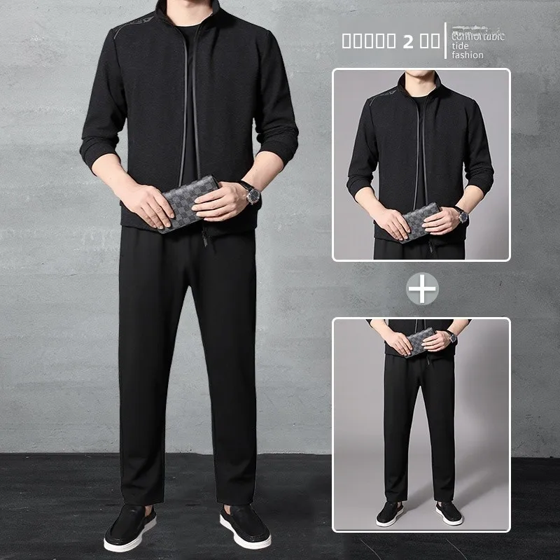 Спортивный костюм для мужчин: модный комплект из двух предметов (худи с длинным рукавом и брюки) из трикотажной ткани, молодежный, весна-осень, длина брюк 7/8.
Спортивный костюм для мужчин: модный комплект из двух предметов (худи с длинным рукавом и брюки) из трикотажной ткани, молодежный, весна-осень, длина брюк 7/8.