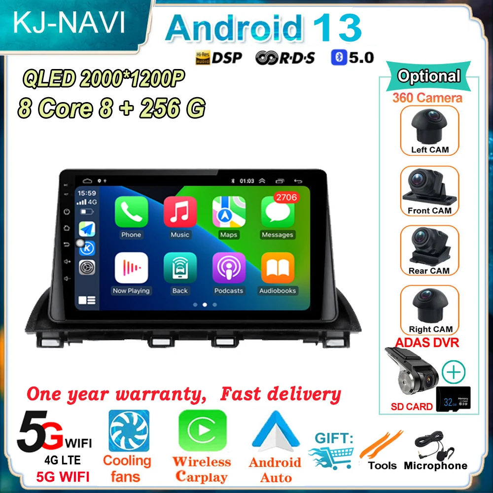 for Mazda 3 Axela 2013 - 2019 Android 13 Car Stereo GPS Navigation WIFI FM Multimedia Video Player Head Unit Autoradio Radio
for Mazda 3 Axela 2013 - 2019 Android 13 Car Stereo GPS Navigation WIFI FM Multimedia Video Player Head Unit Autoradio Radio