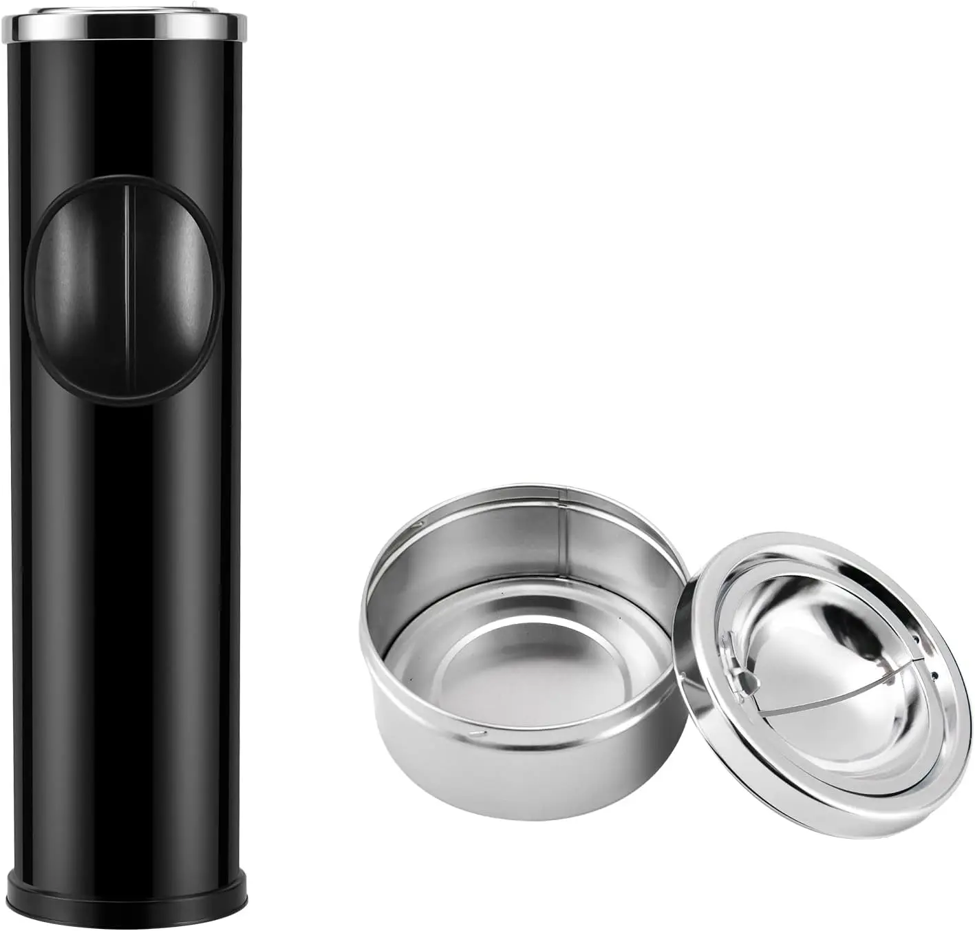 Tall Outdoor Ashtray with Lid, Large Metal Cigarette Butt Receptacle for Patio and Commercial Use
Tall Outdoor Ashtray with Lid, Large Metal Cigarette Butt Receptacle for Patio and Commercial Use