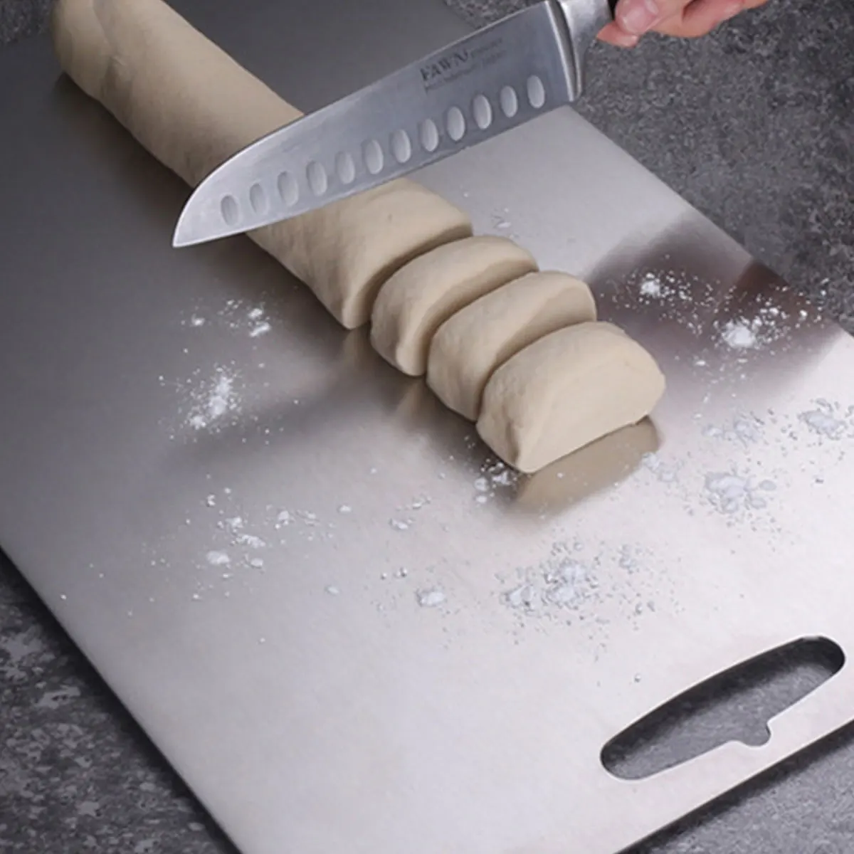 1Pcs Practical Cutting Boards for Kitchen Stainless Steel Cutting Board Stainless Steel Double-Sided Food Grade Cutting Board
1Pcs Practical Cutting Boards for Kitchen Stainless Steel Cutting Board Stainless Steel Double-Sided Food Grade Cutting Board