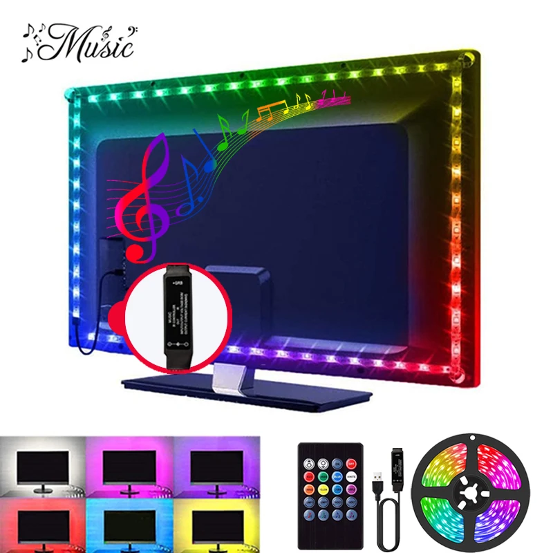 Led Strip Lights Rgb 5050 Music Sync Led Tape Light USB 5V Rgb Led Lights Strip Music Sync 5050 Christmas Lights TV Backlight
Led Strip Lights Rgb 5050 Music Sync Led Tape Light USB 5V Rgb Led Lights Strip Music Sync 5050 Christmas Lights TV Backlight