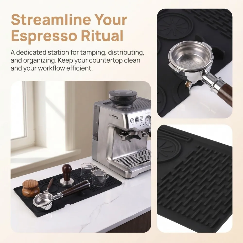 Silicone Coffee Tamper Mat Heat Resistant Waterproof Tamping Cushion Durable Multi-Functional Espresso Tamping Mat Home Use
Silicone Coffee Tamper Mat Heat Resistant Waterproof Tamping Cushion Durable Multi-Functional Espresso Tamping Mat Home Use