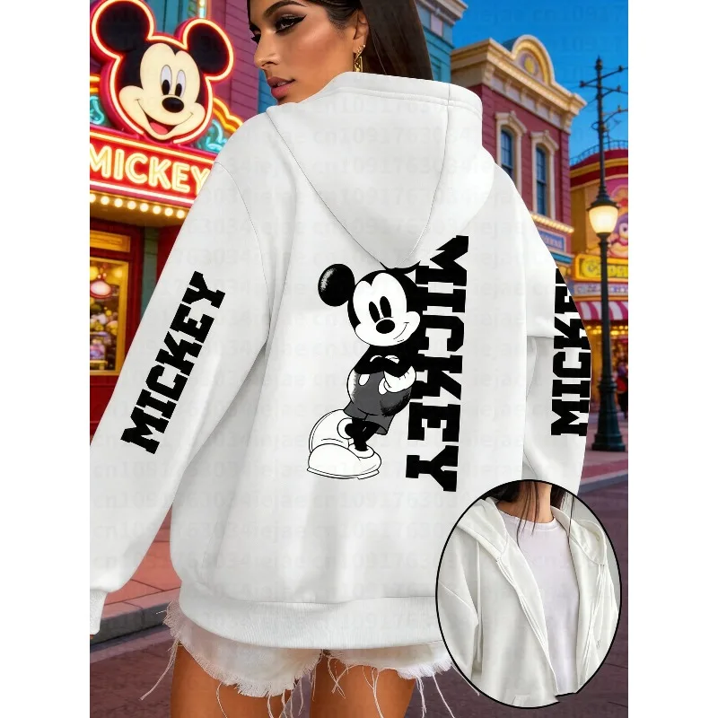 Классические толстовки с капюшоном на молнии с изображением Микки Мауса от Disney, флисовые толстовки для женщин и мужчин, осенне-зимний пуловер, пальто оверсайз, топ
Классические толстовки с капюшоном на молнии с изображением Микки Мауса от Disney, флисовые толстовки для женщин и мужчин, осенне-зимний пуловер, пальто оверсайз, топ