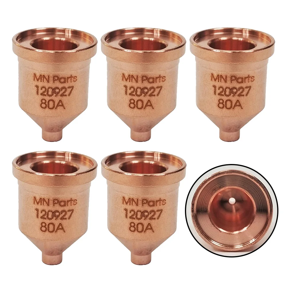 Copper Material 120927 Plasma Cutter Consumables Nozzle 80A Tips for Torch (5 Piece Set) for Handheld/Mechanized Flashlight Type
Copper Material 120927 Plasma Cutter Consumables Nozzle 80A Tips for Torch (5 Piece Set) for Handheld/Mechanized Flashlight Type