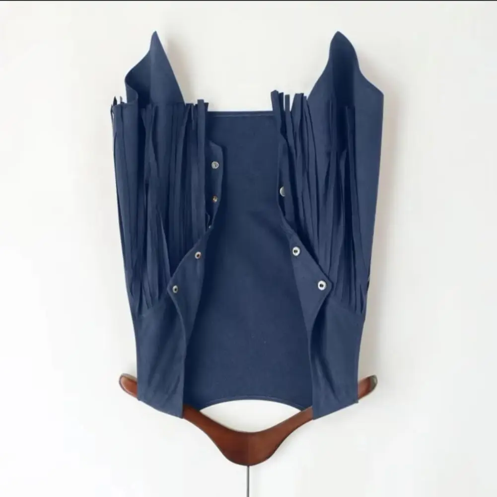 Women Tassel Vest Tassel Vest Lady Retro Fringe Vest 70s Cardigan Western Style Waistcoat Single-breasted Loose Jacket Irregular
Women Tassel Vest Tassel Vest Lady Retro Fringe Vest 70s Cardigan Western Style Waistcoat Single-breasted Loose Jacket Irregular