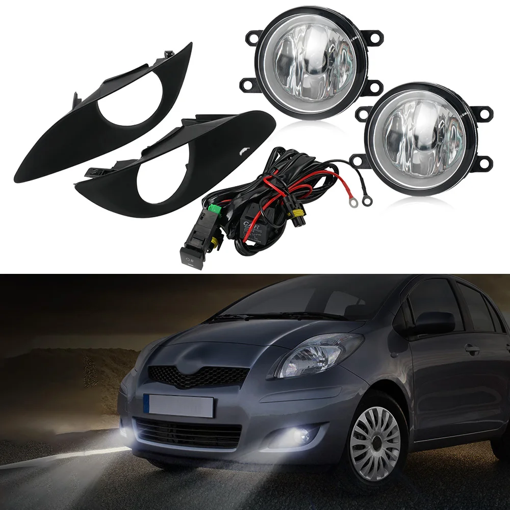 Передний бампер BEVINSEE, прозрачные противотуманные фары с переключателем, кабелями и рамкой лампы для Toyota Yaris Hatchback 2009-2011 гг.
Передний бампер BEVINSEE, прозрачные противотуманные фары с переключателем, кабелями и рамкой лампы для Toyota Yaris Hatchback 2009-2011 гг.