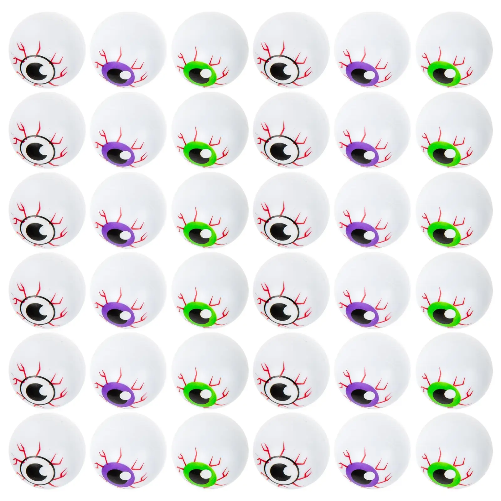 36 Pcs Black Green Purple Halloween Eyeballs Decor Scary Bouncy Plastic Toys for Party Home Horror Scene Ghostly Props
36 Pcs Black Green Purple Halloween Eyeballs Decor Scary Bouncy Plastic Toys for Party Home Horror Scene Ghostly Props