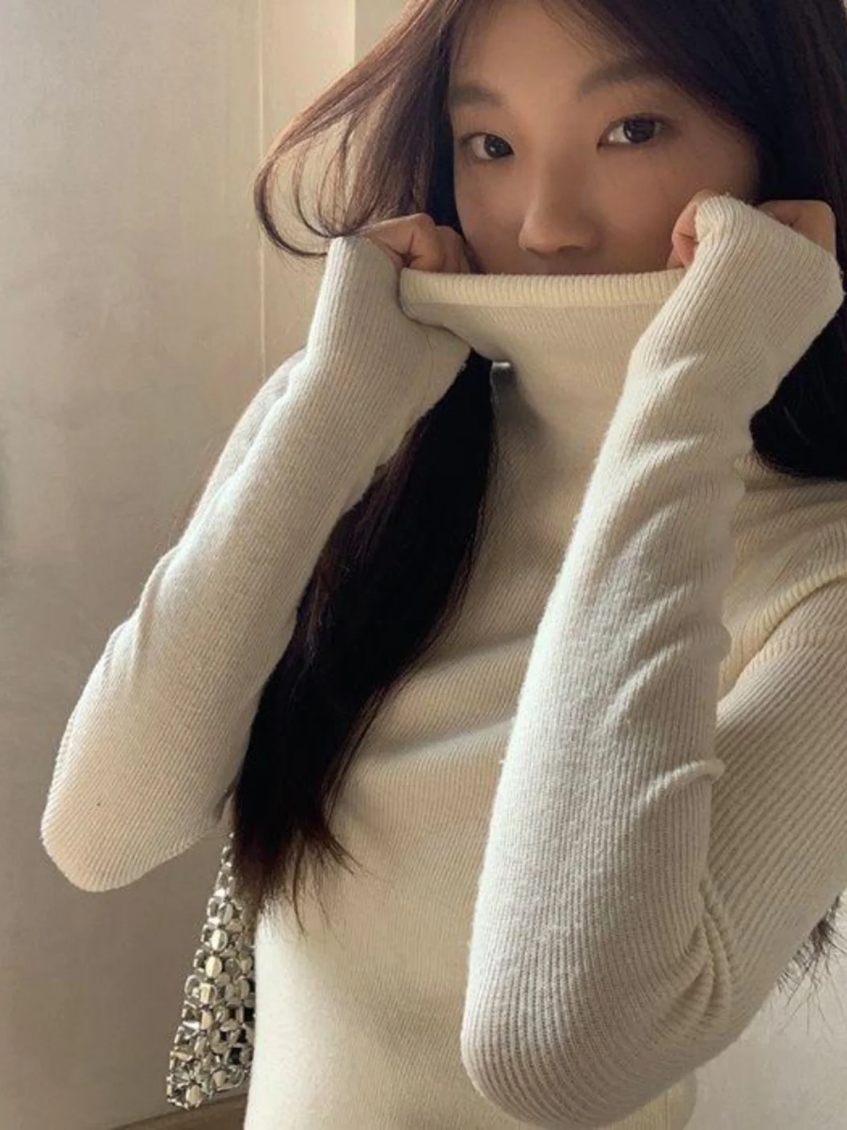 Red Celebrity Knitted Sweater Women's Fashionable Thick Long Sleeve High Collar Base Layer Inner Wear Korean Style Slim Fit
Red Celebrity Knitted Sweater Women's Fashionable Thick Long Sleeve High Collar Base Layer Inner Wear Korean Style Slim Fit