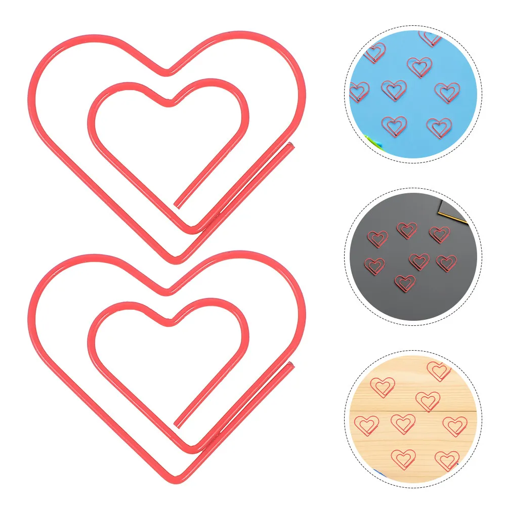 100Pcs Heart-Shaped Metal Paper Clips Vibrant Red Cute Office Journal Planner Clip Set for Scrapbooking Bookmarking Notes
100Pcs Heart-Shaped Metal Paper Clips Vibrant Red Cute Office Journal Planner Clip Set for Scrapbooking Bookmarking Notes