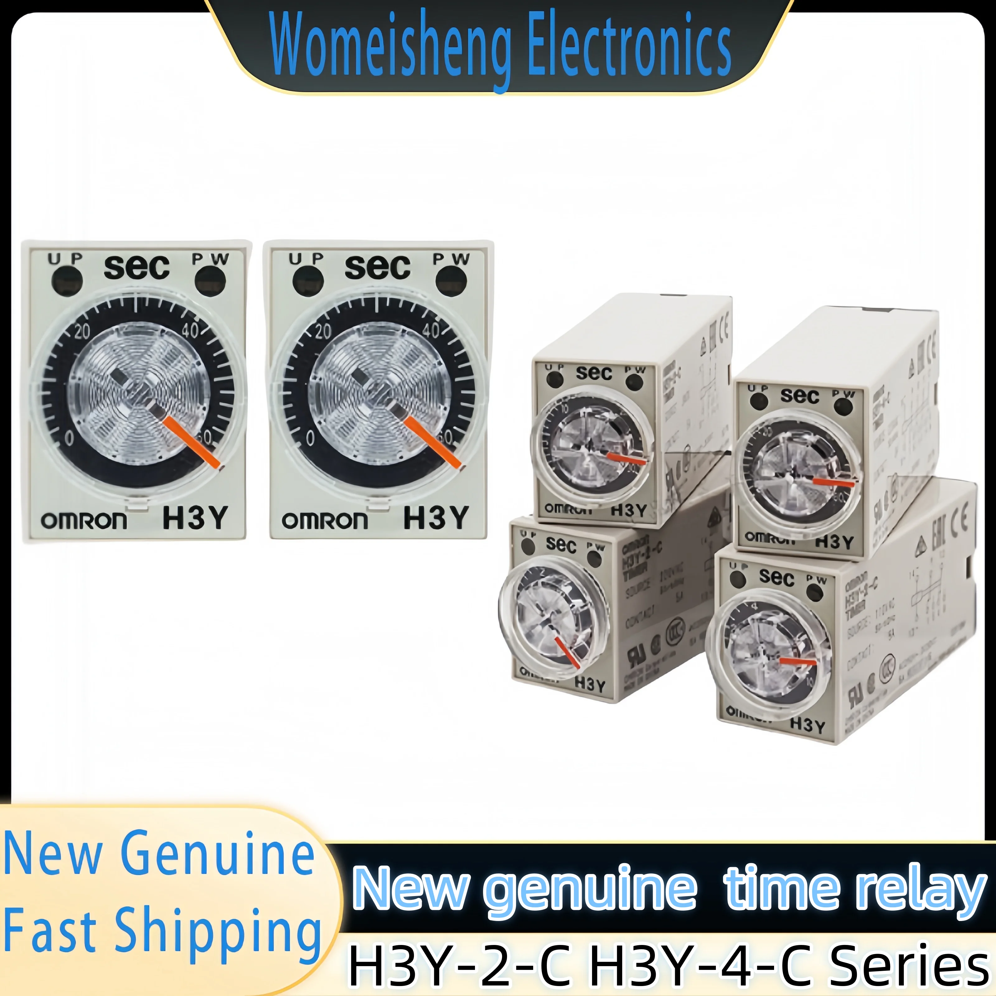 Новое оригинальное реле времени H3Y-2-C H3Y-4-C DC24V AC220V AC110V задержка времени 12V с базой 1 шт.
Новое оригинальное реле времени H3Y-2-C H3Y-4-C DC24V AC220V AC110V задержка времени 12V с базой 1 шт.