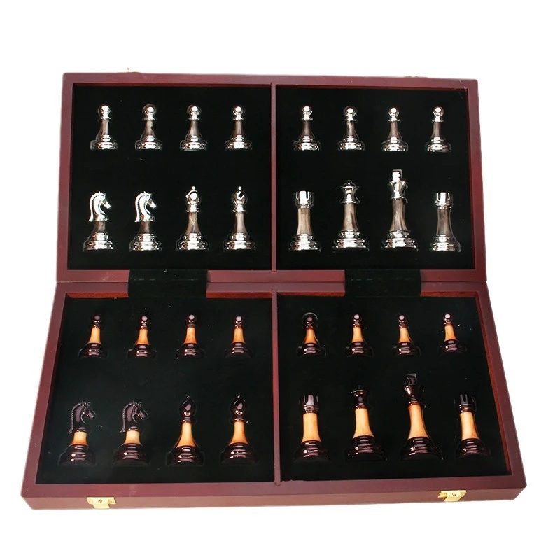 High-end chess metal acrylic imitation jade set gift board chess table chess pieces
High-end chess metal acrylic imitation jade set gift board chess table chess pieces