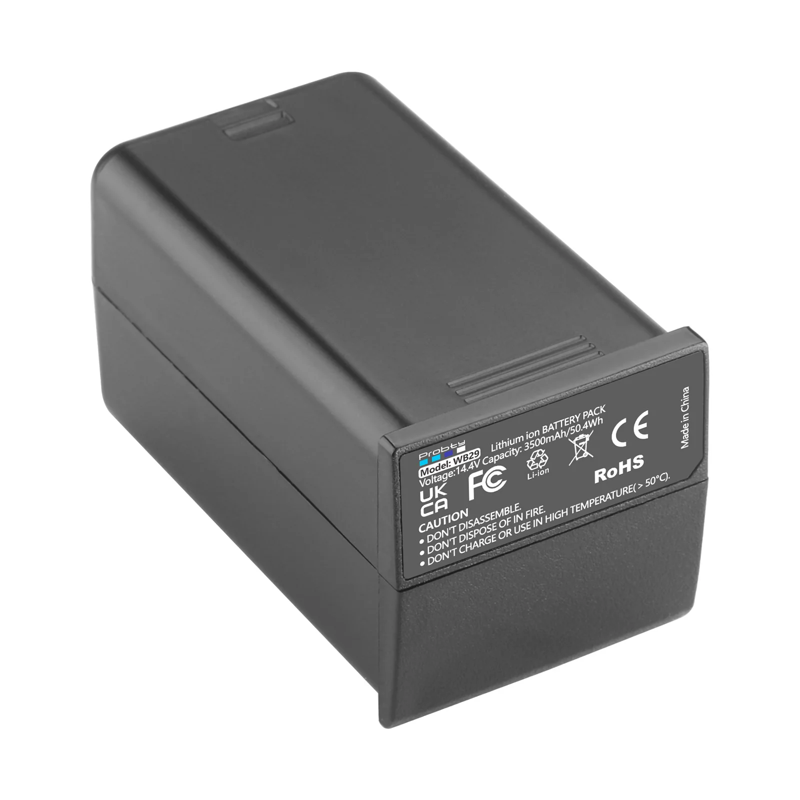 3500mAh WB29 Lithium-Ion Battery Pack for Godox AD200 AD200Pro AD300Pro Pocket Flash
3500mAh WB29 Lithium-Ion Battery Pack for Godox AD200 AD200Pro AD300Pro Pocket Flash