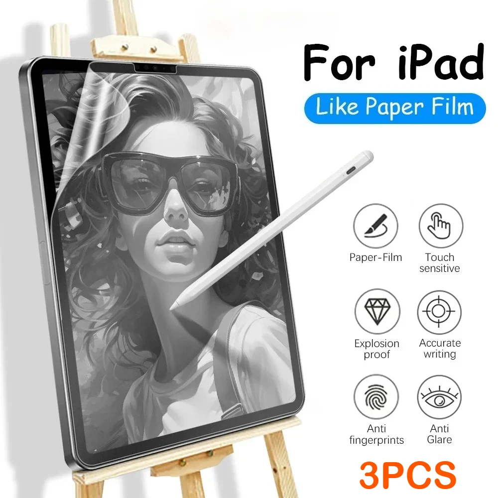 3 шт. матовых защитных пленок для iPad A19 (12-го поколения), A16 (11-го поколения), Air 8, M4, M3, Pro, M5 (11 и 13 дюймов) — пишите и рисуйте, как на бумаге, закаленная пленка
3 шт. матовых защитных пленок для iPad A19 (12-го поколения), A16 (11-го поколения), Air 8, M4, M3, Pro, M5 (11 и 13 дюймов) — пишите и рисуйте, как на бумаге, закаленная пленка