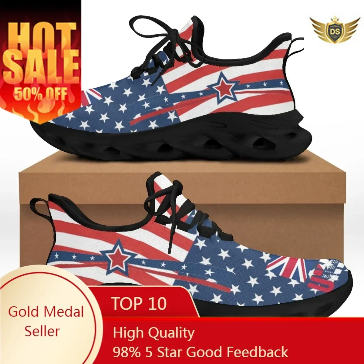 Hot Style Lace-up Mesh Sneakers Shoes For Women Fashion England Flag Printed Ladies Flats Shoes Light Chunky Shoes
Hot Style Lace-up Mesh Sneakers Shoes For Women Fashion England Flag Printed Ladies Flats Shoes Light Chunky Shoes
