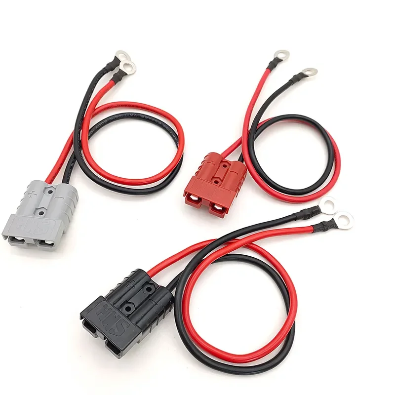 120A Power Connector with Eletrical Silicone Cable for Battery Charging Plug Harness with Copper Plug Dust Cover Sheath Handle
120A Power Connector with Eletrical Silicone Cable for Battery Charging Plug Harness with Copper Plug Dust Cover Sheath Handle