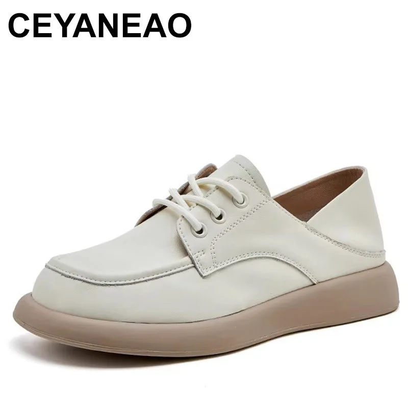 2025 Spring New Cowhide Single Shoes Women's Cowtendon Soft Sole Two Wear Lace up Board Shoes Genuine Leather Retro Shoes
2025 Spring New Cowhide Single Shoes Women's Cowtendon Soft Sole Two Wear Lace up Board Shoes Genuine Leather Retro Shoes