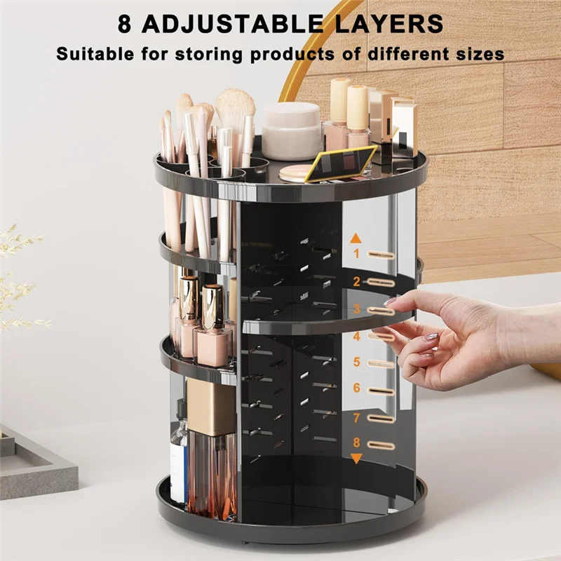 ABWR-Rotating Skin Care Storage Box Multi-Function Rotating Storage Rack Withbrush Holder A
ABWR-Rotating Skin Care Storage Box Multi-Function Rotating Storage Rack Withbrush Holder A