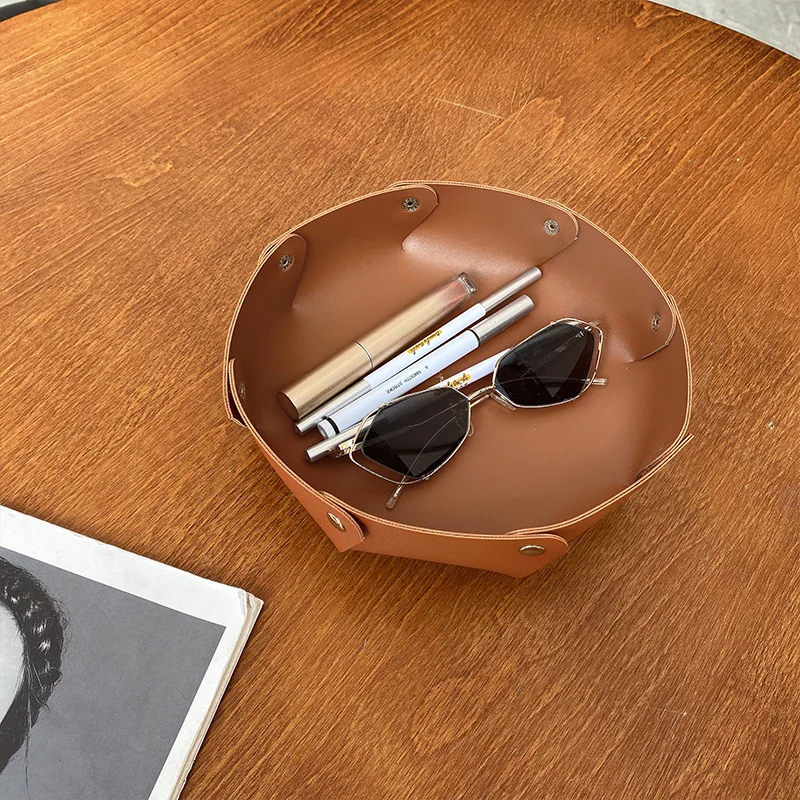 Nordic Ins Leather Desktop Storage Box Living Room Porch Sundries Storage Tray Cosmetic Jewelry Storage Tray
Nordic Ins Leather Desktop Storage Box Living Room Porch Sundries Storage Tray Cosmetic Jewelry Storage Tray
