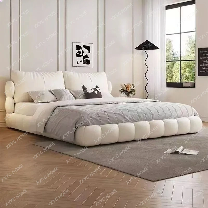 Lwind leather bed light luxury modern double master bed
Lwind leather bed light luxury modern double master bed