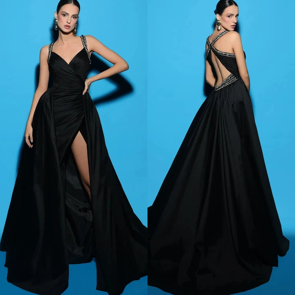 Simple High Quality Spaghetti strap A-line Cocktail Dresses Paillette / Sequins Draped Floor length Charmeuse Evening
Simple High Quality Spaghetti strap A-line Cocktail Dresses Paillette / Sequins Draped Floor length Charmeuse Evening