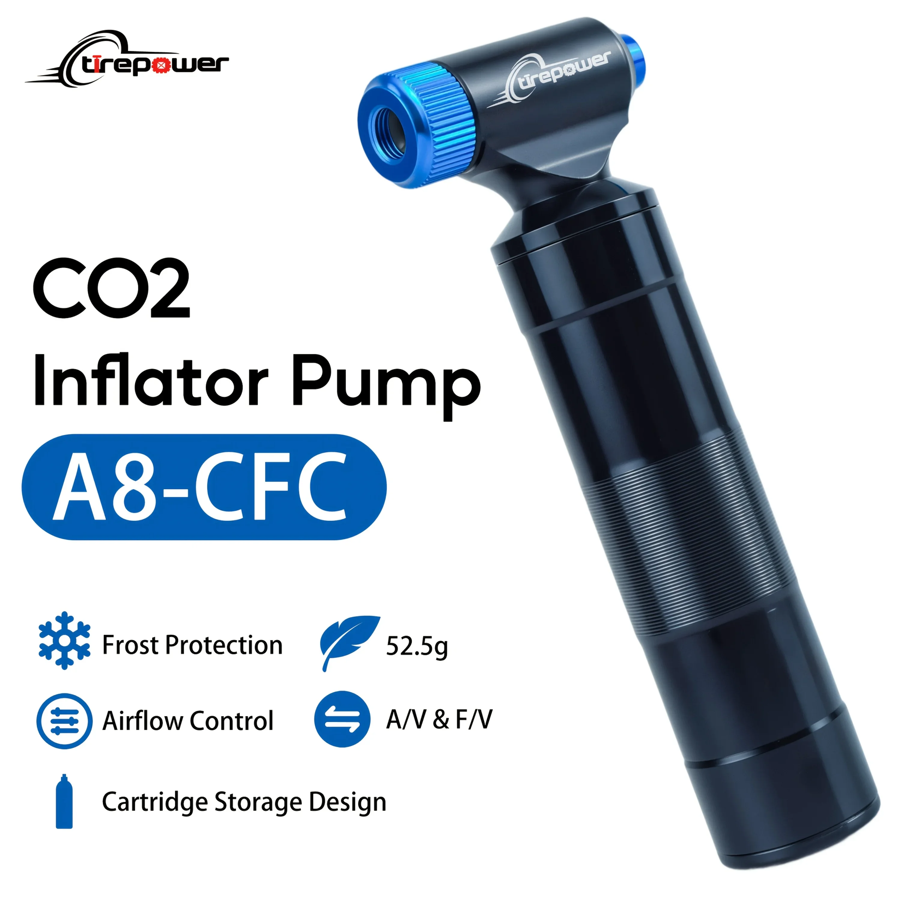 CO2 Bike Tire Inflator Pump Quick Push-Button Release Fits Presta Schrader Valves with Cartridge Storage Canister for Road MTB
CO2 Bike Tire Inflator Pump Quick Push-Button Release Fits Presta Schrader Valves with Cartridge Storage Canister for Road MTB