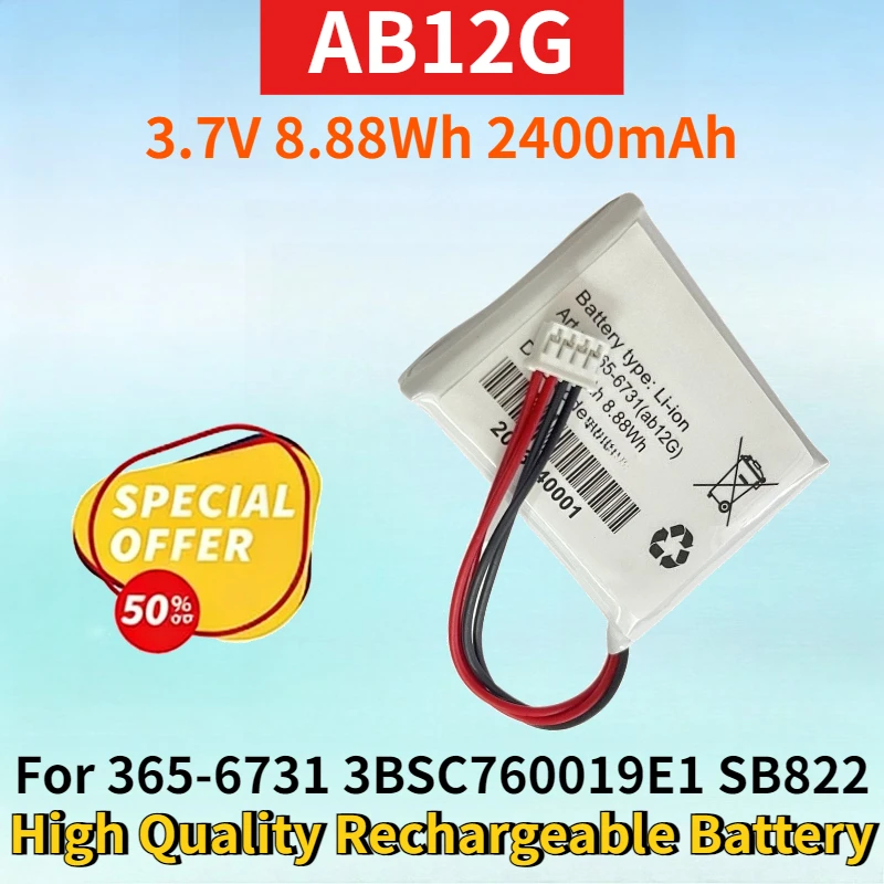 Newest AB12G 3.7V 8.88Wh 2400mAh Lithium-ion Battery for 365-6731 3BSC760019E1 SB822 364-1115 High Quality Rechargeable Battery
Newest AB12G 3.7V 8.88Wh 2400mAh Lithium-ion Battery for 365-6731 3BSC760019E1 SB822 364-1115 High Quality Rechargeable Battery