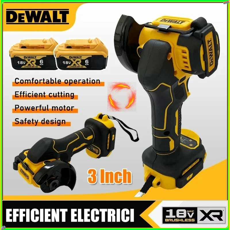 Аккумуляторная угловая шлифовальная машина DEWALT, 3 дюйма, мини-шлифовальная и полировальная машина, электрический инструмент для резки, работает от аккумуляторов 20В/18В
Аккумуляторная угловая шлифовальная машина DEWALT, 3 дюйма, мини-шлифовальная и полировальная машина, электрический инструмент для резки, работает от аккумуляторов 20В/18В