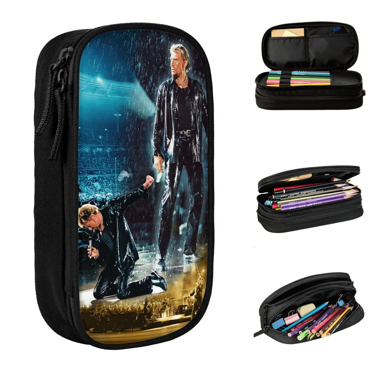 Johnny Hallyday Pencil Cases Music Pencilcases Pen Holder for Girl Boy Big Capacity Bag Students School Zipper Stationery
Johnny Hallyday Pencil Cases Music Pencilcases Pen Holder for Girl Boy Big Capacity Bag Students School Zipper Stationery