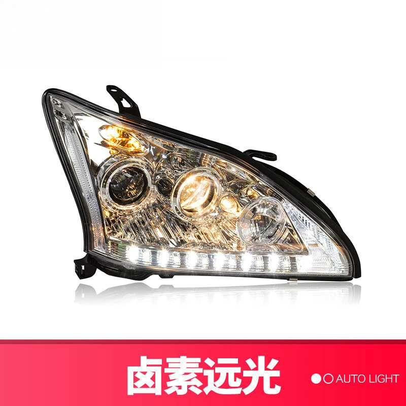 Suitable for Lexus RX350 Headlight Assembly 04-09 Model RX330 Modified LED Daytime Running Light Lens Headlight