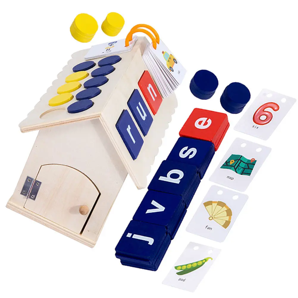 1Set Alphabet Spelling Game Wooden Letter Cabin Kids Learning Educational Tool Early Cognitive Development Hand Eye Coordination
1Set Alphabet Spelling Game Wooden Letter Cabin Kids Learning Educational Tool Early Cognitive Development Hand Eye Coordination