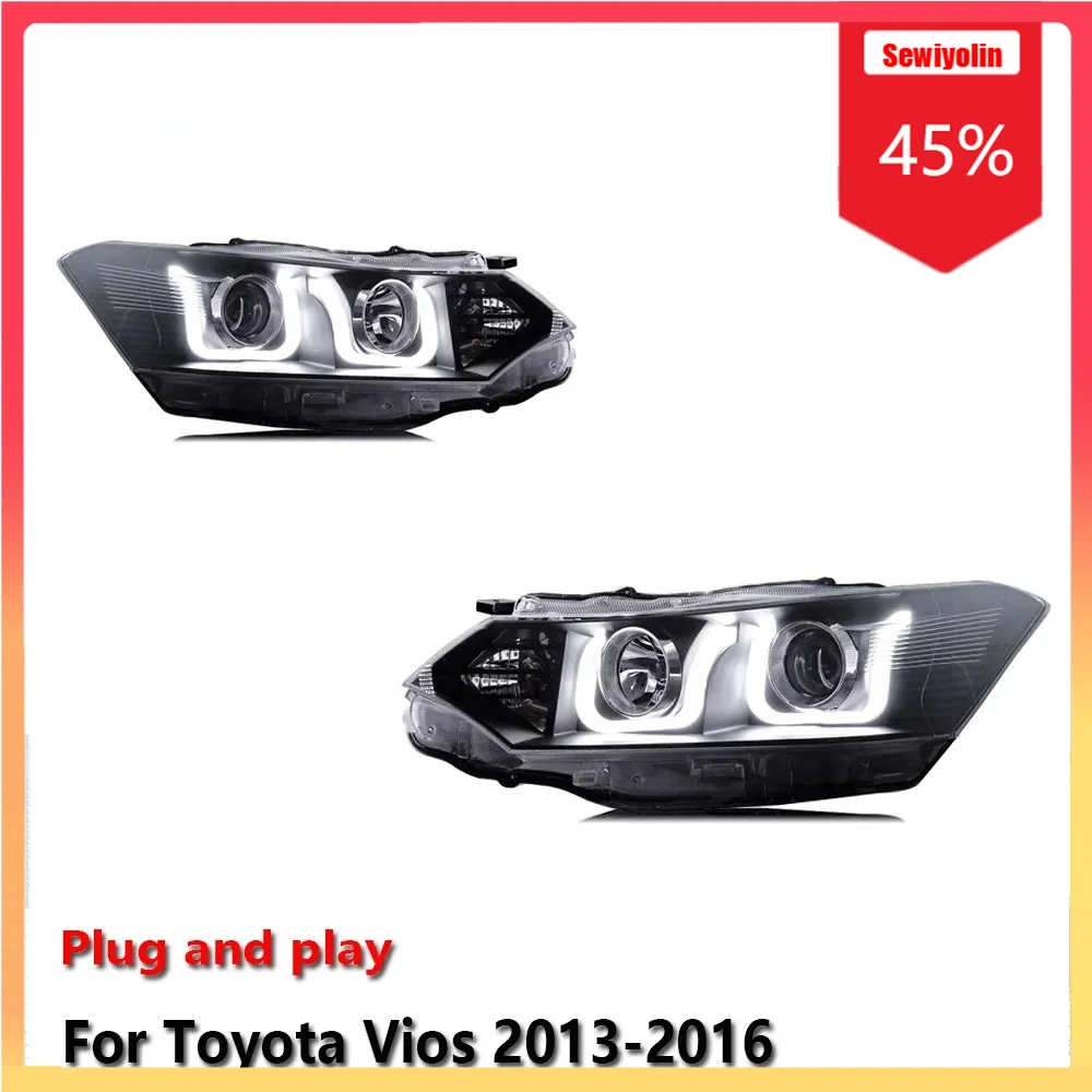 Автомобильные светодиодные фары, автомобильные детали для Toyota Vios 2013-2016, противотуманные DRL, стоп-сигнал, указатель поворота, Plug and Play
Автомобильные светодиодные фары, автомобильные детали для Toyota Vios 2013-2016, противотуманные DRL, стоп-сигнал, указатель поворота, Plug and Play