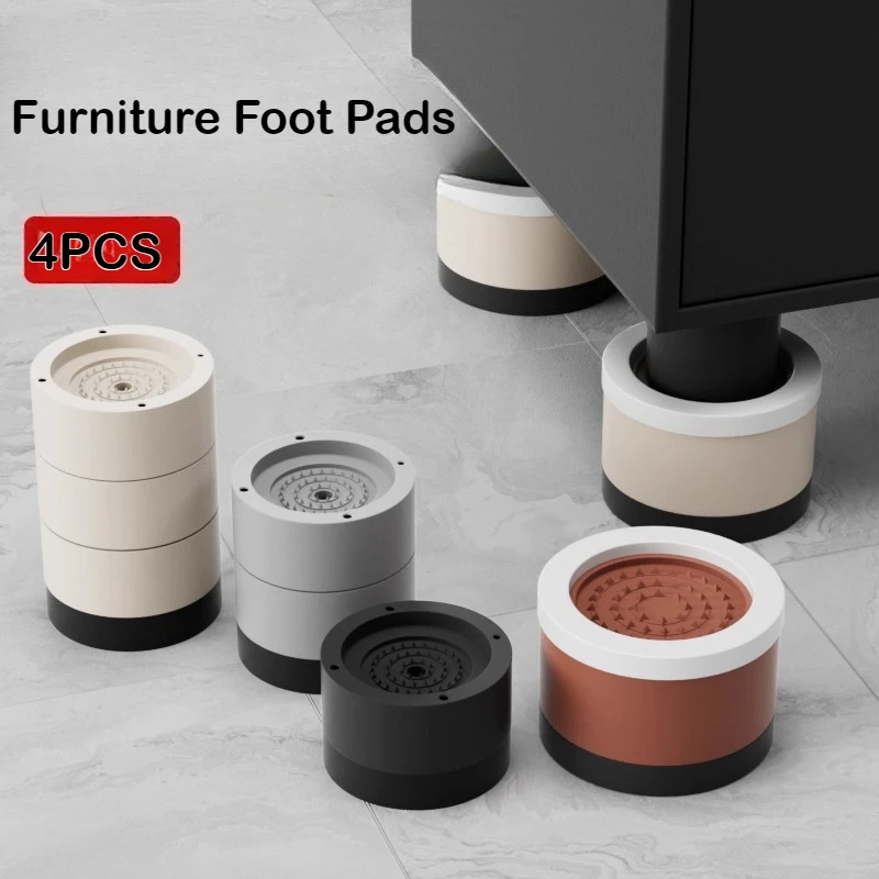 Набор из 4 универсальных накладок для ножек мебели: влагостойкие, ударопрочные, амортизирующие, для увеличения высоты и фиксации.
Набор из 4 универсальных накладок для ножек мебели: влагостойкие, ударопрочные, амортизирующие, для увеличения высоты и фиксации.