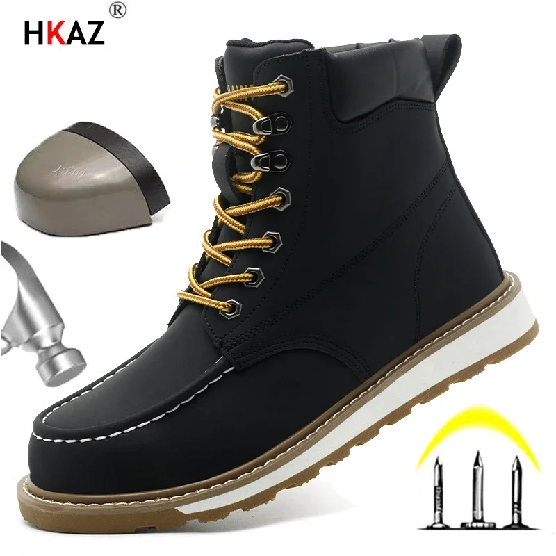Top Quality Workwear Shoes for Men Steel Toe Soft Toe Waterproof Anti-Puncture Slip Resistant Safety Men's Working Boots Zapatos
Top Quality Workwear Shoes for Men Steel Toe Soft Toe Waterproof Anti-Puncture Slip Resistant Safety Men's Working Boots Zapatos
